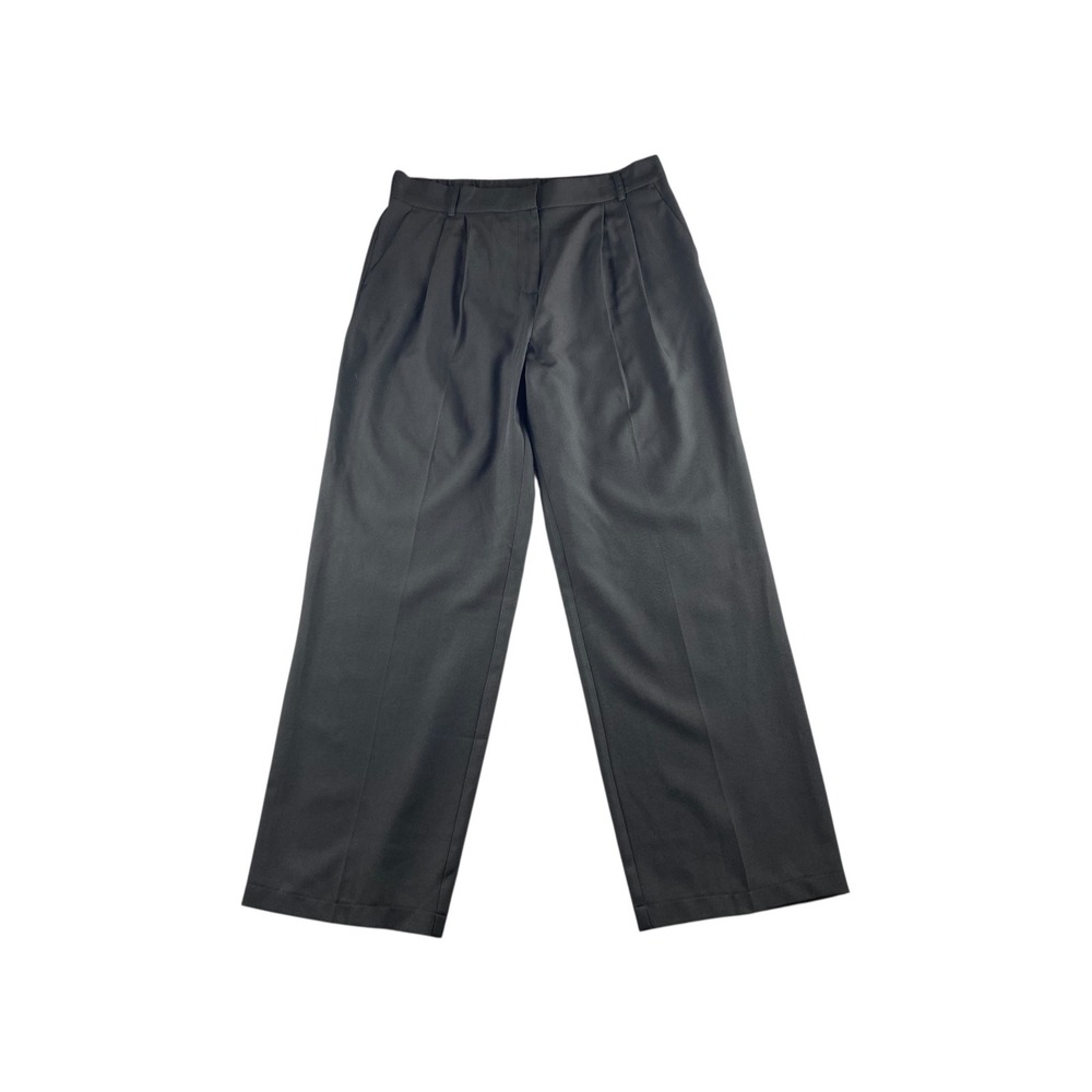 SOHO APPAREL Black Pleated Wide Leg Trousers Pants‎ Size 12